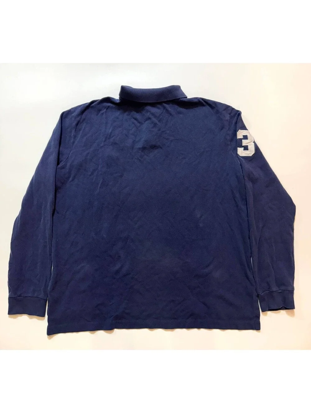 Polo Ralph Lauren Lot of 2 Mens Cotton Shirt Size L Blue Long Sleeve Pre-Owned